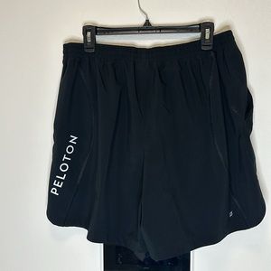 Men’s black peloton shorts size large